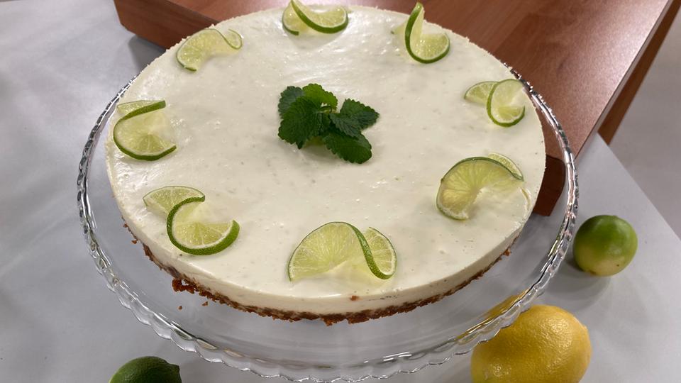 Rezept: Limetten-Joghurt-Torte ohne Backen | hr-fernsehen.de | Rezepte