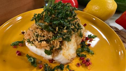 Schlemmerfilet "Bordelaise" mit Gurken-Dill-Salat