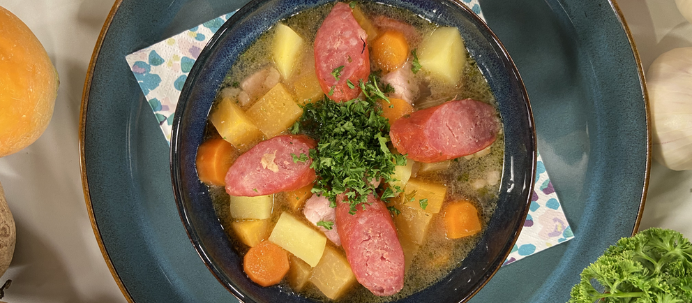 Rezept: Steckrüben-Eintopf mit Mettenden und Kassler | hr-fernsehen.de ...