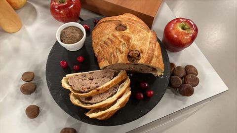 Winterpastete mit Maronensenf 