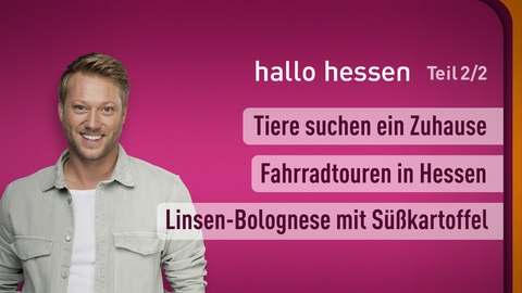 Moderator Jens Pflüger sowie die Themen bei "hallo hessen" am 25.03.2024: 