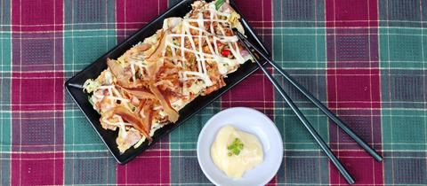 Okonomiyaki auf Hessisch - "Hessischogebraten"