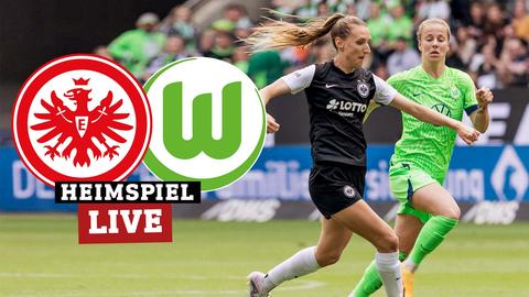 Lara Prasnikar (Eintracht Frankfurt, li.) & Lynn Wilms (VfL Wolfsburg) im Laufduell. 
