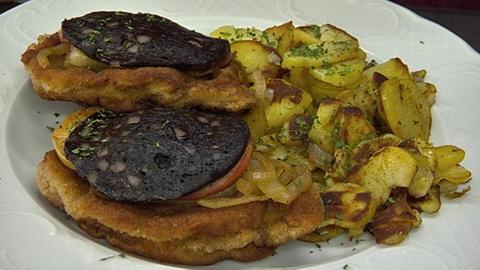 Schnitzel "Himmel und Erde"