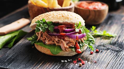 Pulled Pork-Sandwich.