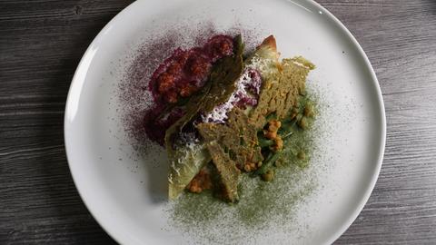 Crêpes mit Lindenlaubmehl 