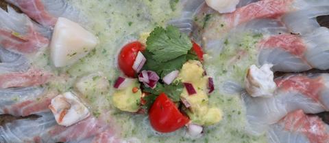 Tony’s Ceviche mit "Leche de Tigre"