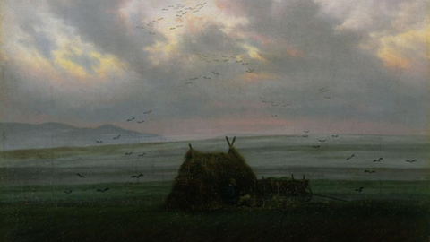 Das Gemälde "Nebelschwaden" von Caspar David Friedrich.