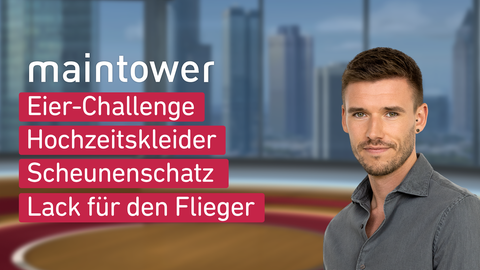 Moderator Marvin Fischer sowie die Themen am 09.12.2023: Eier-Challange, Hochzeitskleider, Scheunenschatz, Lack für den Flieger 