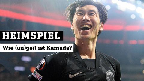 Fußballspieler Daichi Kamada mit Text: Wie (un)geil ist Kamada?