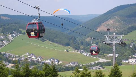 Seilbahn zum Willinger Hausberg, dem Ettelsberg.