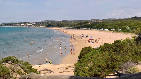 Blick auf den Platja Llarga – den langen Strand - von Tarragona.