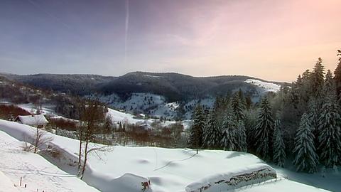 Winterstimmung in den Vogesen.