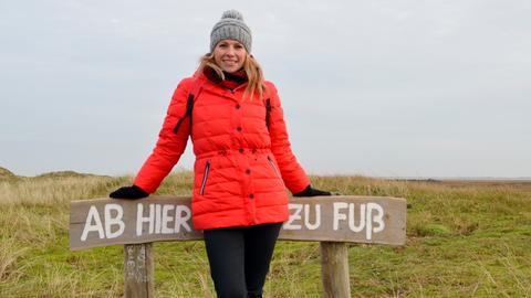 Moderatorin Andrea Grießmann entdeckt Norderney im Winter.