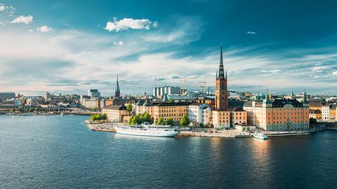 Blick auf Stockholm
