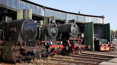 Das Eisenbahnmuseum Darmstadt-Kranichstein präsentiert zahlreiche Schätze deutscher Eisenbahngeschichte.