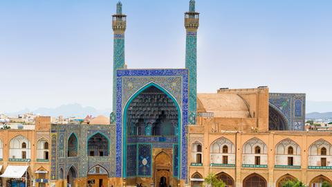 Blick auf die Freitagsmoschee in Isfahan.
