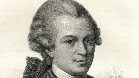 Ein zeitgenössisches Portrait von Gotthold Ephraim Lessing.