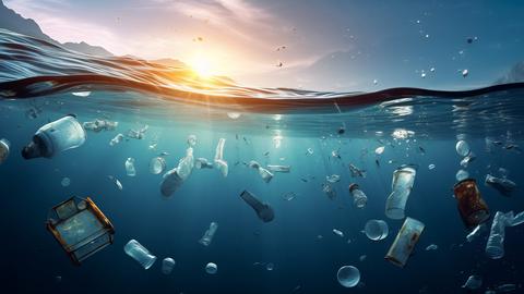 Plastikmüll im Meer 