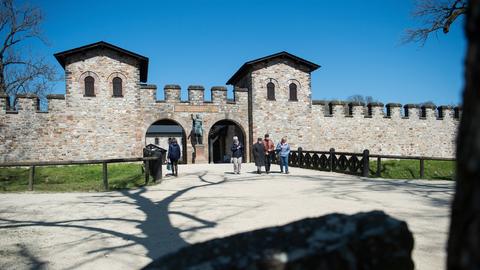 Das Museum Römer Kastel Saalburg auf dem Taunuskamm nordwestlich von Bad Homburg vor der Höhe gelegen.