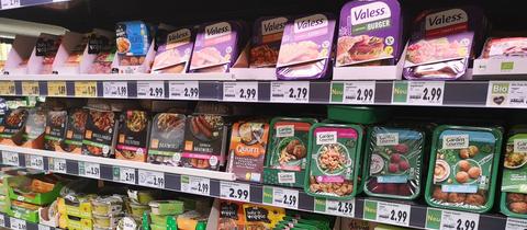 Vegetarische Produkte in einer Kaufland Filiale